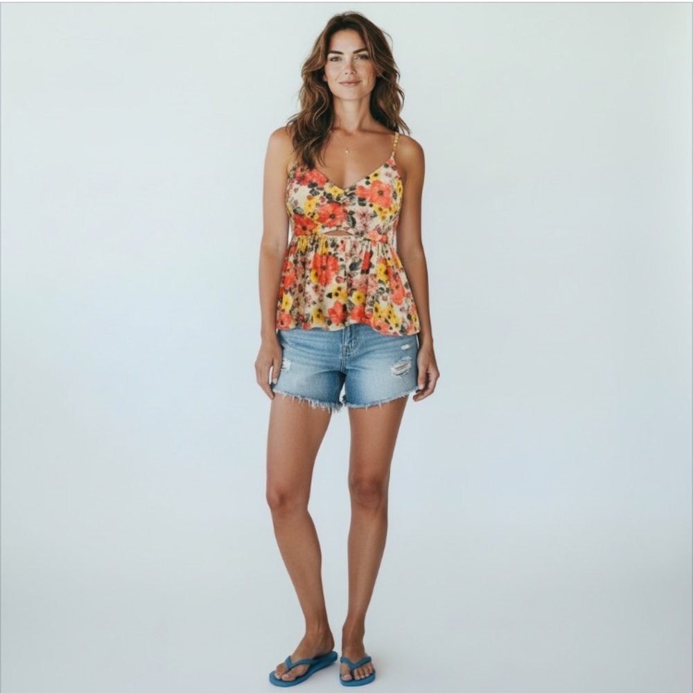 3/$29 Free People Some Like It Hot Cami Top Size Small Petite